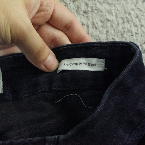 Frame Le Crop Mini Boot Womens 27 Blue Denim - Picture 5 of 12